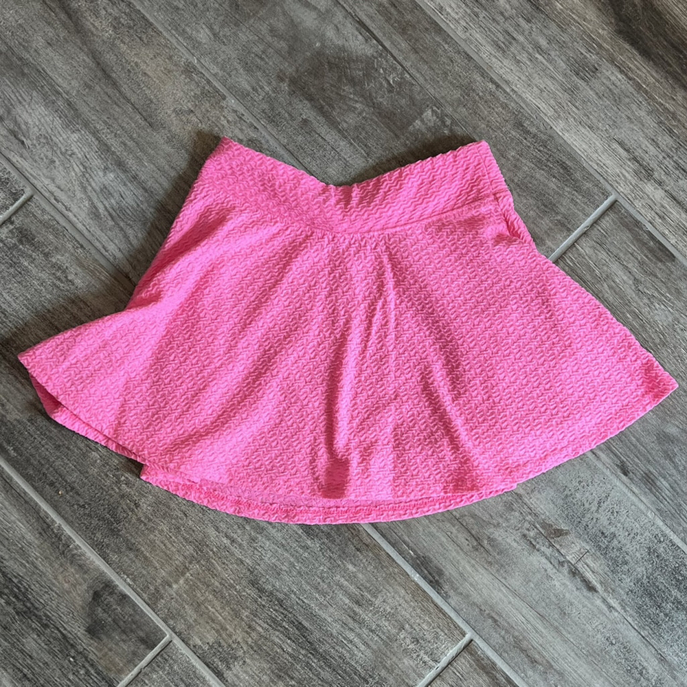 SO Pink Skater‎ Mini Skirt Textured Casual Cute Girls Size 7/8